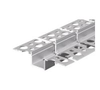 Ener-J 55mm X 12 5mm Recessed Plasterboard Trimless Aluminium Led Profile With Flange For Drywall 2M Kit 1 2mm Thickness Pack Of 4