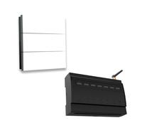 ENER-J 6 Gang Wireless Kinetic Switch with 6 Circuit RF WiFi Receiver in White ENER-J White