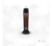 ENER-J 600W/1200W Portable Infrared Heater with Oscillation Stand in Black | Size: 21 cm x 15 cm ENER-J Black 21 cm x 15 cm
