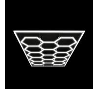 Ener-J 600W Car Showroom Light 440mm 23.6mm 38.1mm(57Pcs)+1175mm 23.6mm 38.1mm(12Pcs),pc T5 Tubes, 6500K, 100-120Lm/w