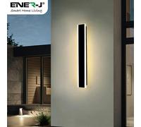 Ener-J 60cm Modern Outdoor LED Wall Light - 12W Warm White (3000K) - IP65