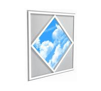 ENER-J 60x60cm Diamond Sky & Cloud Ceiling LED Panel Light - 70W, Cool White | Pack of 4 - 6500K
