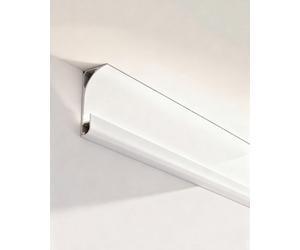 Ener-J Aluminium Skirting Profile Rounded Edge 71.3mm 3M Pack Of 4