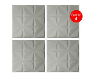 Ener-J Artistic 3D Geometric Relief Pu Leather Wall Panels 60X60Cm 20mm Thickness Size: 600 X 600 mm (Pack Of 4)