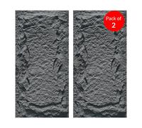 ENER-J Black Slate Rock Hard PU Wall Panel, Size:1200 x 600 x 60 mm (Pack of 2)