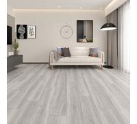Ener-J Britwall Grey Oak Spc Luxury Vinyl Flooring Pack Of 10 2.2 Sq Meter 1220 X 181 mm 6mm Waterproof Click Lock