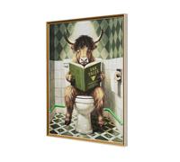 Ener-J Britwall Led Wall Art Bull Yak Tales Illuminated Canvas 63X83Cm Multicolour 220V