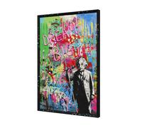 Ener-J Britwall Led Wall Art Einstein Dream Bigger Illuminated Canvas 63X93Cm Multicolour 220V