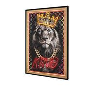 Ener-J Britwall Led Wall Art Lion King Illuminated Canvas 61.6X91.6Cm Multicolour 220V