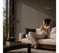Ener-J Britwall Linear Acoustic Wall Panel Beige Gold Dot Design 2400 X 600X 21 mm Soundproofing Panels