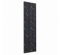 Ener-J Britwall Linear Acoustic Wall Panel Black Gold Marble Design 2400X600X21mm Pack Of 2