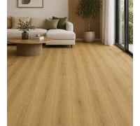 Ener-J Britwall Medium Oak Spc Luxury Vinyl Flooring Pack Of 10 2.2 Sq Meter 1220 X 181 mm 6mm Waterproof Click Lock