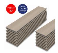 Ener-J Britwall Spc Herringbone Vinyl Flooring Pack Of 20 Butternut Beige 1.72 Sq M