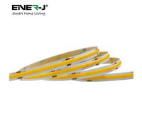ENER-J COB LED Strip Light 5m 24V 3000K Warm White 480 LEDs Per Metre | Size: 25 cm diameter x 19 cm high ENER-J White 25 cm diameter x 19 cm high