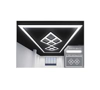 Ener-J Designer Ceiling Light 8 Diamond Frame Design Led Ceiling Lighting 432W
