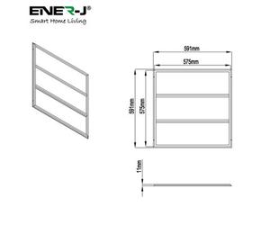 Ener-J Edgelit Borderline Led Panel With Middle Bars 40W 4000 Lumens 2 Years Warranty 6000K