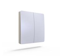 Ener-J Ener - J 2 Gang Wireless Kinetic Smart Switch Pro Range Self Powered No Battery White