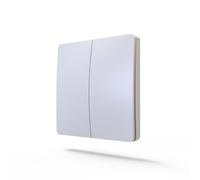 Ener-J Ener - J 2 Gang Wireless Kinetic Switch No Battery Self Powered Multi Way Control White Ip56