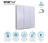 Ener-J Ener - J 3 Gang Wireless Kinetic Switch Ip65 White