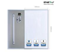Ener-J Ener J Infrared Panel Heater 1005X595 White 600W