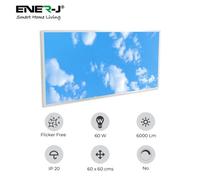 Ener-J Ener J Led Backlit Panel 2D Sky Cloud Design 1195X595mm 60W Pack Of 2