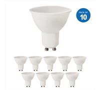 Ener-J Ener J Led Gu10 Bulbs 7W Dimmable 500Lm 4000K Cool White Pack Of 10