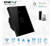 Ener-J Ener J Smart Wi Fi Touch Switch 1 Gang No Neutral Required Black 240V