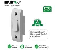 Ener-J Ener - J Wireless Kinetic Architrave Grid Switch White