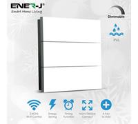 Ener-J Ener - J Wireless Kinetic Pro Series 6 Gang Switch White 86mm