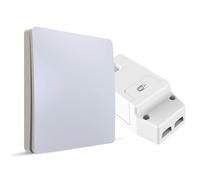 ENER-J ENERJ 1-Gang Wireless Kinetic Switch & 100W WiFi Dimmable Receiver Kit, White