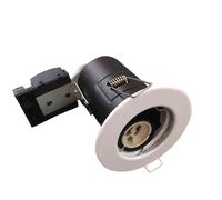 Ener-J Fire Rated Downlight Housing with GU10 holder, White Ring