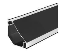 ENER-J Gypsum LED Cove Light 45 Degree Corner Aluminum Profile Black 1 Meter ENER-J Black