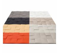 ENER-J Hard PU Wall Panel 3D Cubic Jade White 1070x460x25mm Pack of 2 ENER-J White