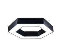 ENER-J Hollow Hexagon Pendant Lights D600*100*60mm 25W 6500K 45lm/W Black Color, Installation way:Ceiling & Hanging ENER-J White 25 cm diameter x 19 cm high