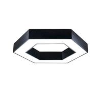 ENER-J Hollow Hexagon Pendant Lights D600*100*60mm 25W 6500K 45lm/W Black Color, Installation way:Ceiling and Hanging