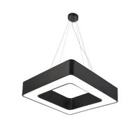 ENER-J Hollow Square Pendant LED Ceiling Light 80cm Square White 40W in Black ENER-J Black