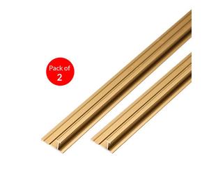 Ener-J I-Bar Aluminium Trims For 8mm Charcoal Boards, Gold Size: 3000 mm (Pack Of 2)