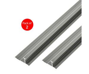 Ener-J I-Bar Aluminium Trims For 8mm Charcoal Boards, Silver Size: 3000 mm (Pack Of 2)