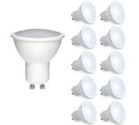 Ener-J Led Lamp- 7W Gu10 Plastic Body Smd Dimmable Led, 500Lm 3000K (Pack Of 10Pcs)