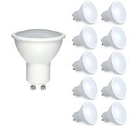 ENER-J LED Lamp- 7W GU10 SMD DIMMABLE LED, 500Lm, 3000K (pack of 10 units) in White | Size: 25 cm diameter x 19 cm high ENER-J White 25 cm diameter x 19 cm high