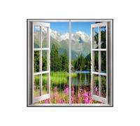 ENER-J LED Landscape Window Panel Set 120x60cm Cloud 120W in White | Size: 120x60 cm ENER-J White 120x60 cm