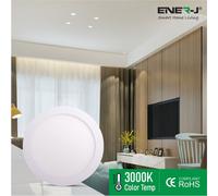 Ener-J Led Panel Light Ultra-Slim Recessed Design 24W 3000K Warm White 280mm Ceiling Downlight