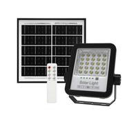 Ener-J Led Solar Floodlight 600 Lumens Black Outdoor Security Light With 50W Power