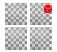 Ener-J Linear Glow Peel And Stick Aluminum Tile Size:300 X 300 X 4 mm (Pack Of 4)