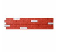 Ener-J Mixed Red White Brick Hard Pu Wall Panel 1160X300X25mm Pack 2