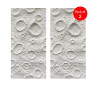 Ener-J Moon Crater Pu Wall Panel White Textured Finishsize:1200 X 600 X 60 mm (Pack Of 2)