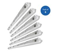 Ener-J Non Corrosive Waterproof Fitting, 1.5M 50W, 120 Lumens Per Watt, 6000K With Emergency (Pack Of 6)