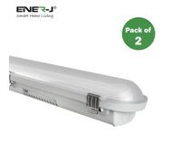ENER-J Non Corrosive Waterproof Fitting, 1.5M 50W, 120 Lumens/W, CCT switchable with 4W Emergency | Pack of 2