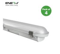 ENER-J Non Corrosive Waterproof Fitting, 1.5M 50W, 120 Lumens/W, CCT switchable with 4W Emergency | Pack of 4