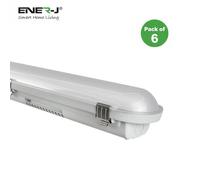 ENER-J Non Corrosive Waterproof Fitting, 1.5M 50W, 120 Lumens/W, CCT switchable with 4W Emergency | Pack of 6